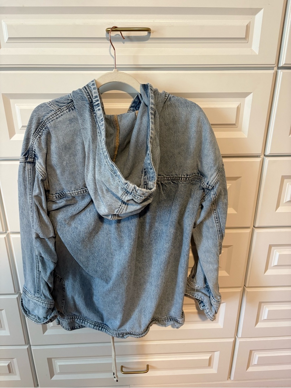 Pilcro Light Blue Denim Hoodie Jacket - Picture 3 of 4